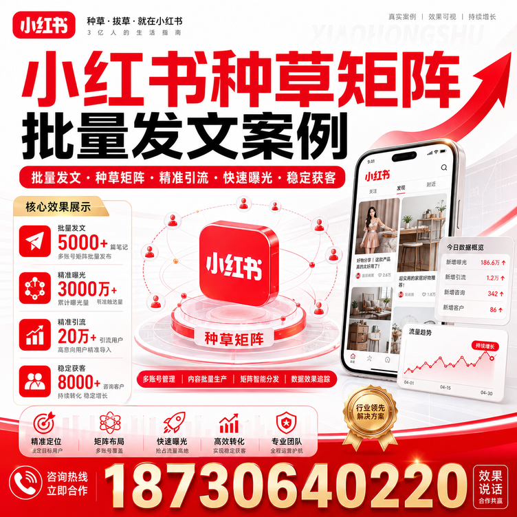 防城港小红书种草矩阵批量发文案例